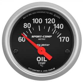 Sport-Comp™ Electric Oil Temperature Gauge 3348-M